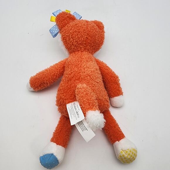 Make Believe Ideas Fox Plush 9" Orange Lovey Crinkle Foot Taggies Ear Toy 2021 - Picture 3 of 8